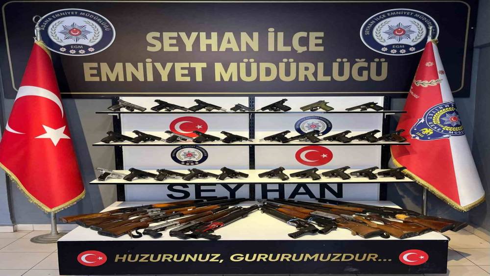 Seyhan polisi, 40 silah ele geçirirken 249 şüpheliyi yakaladı
