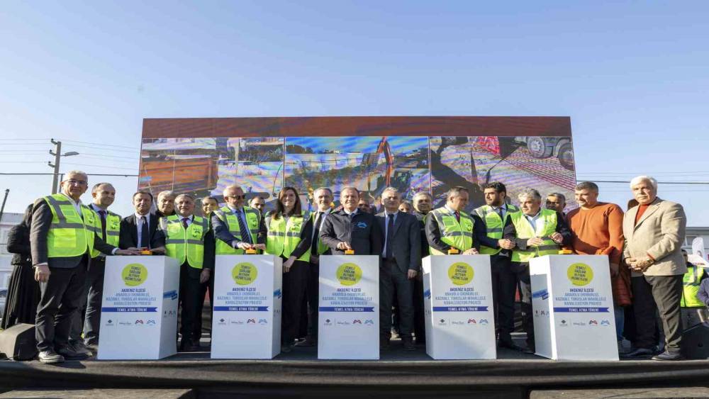 Mersin’de AB destekli kanalizasyon projesinin temeli atıldı